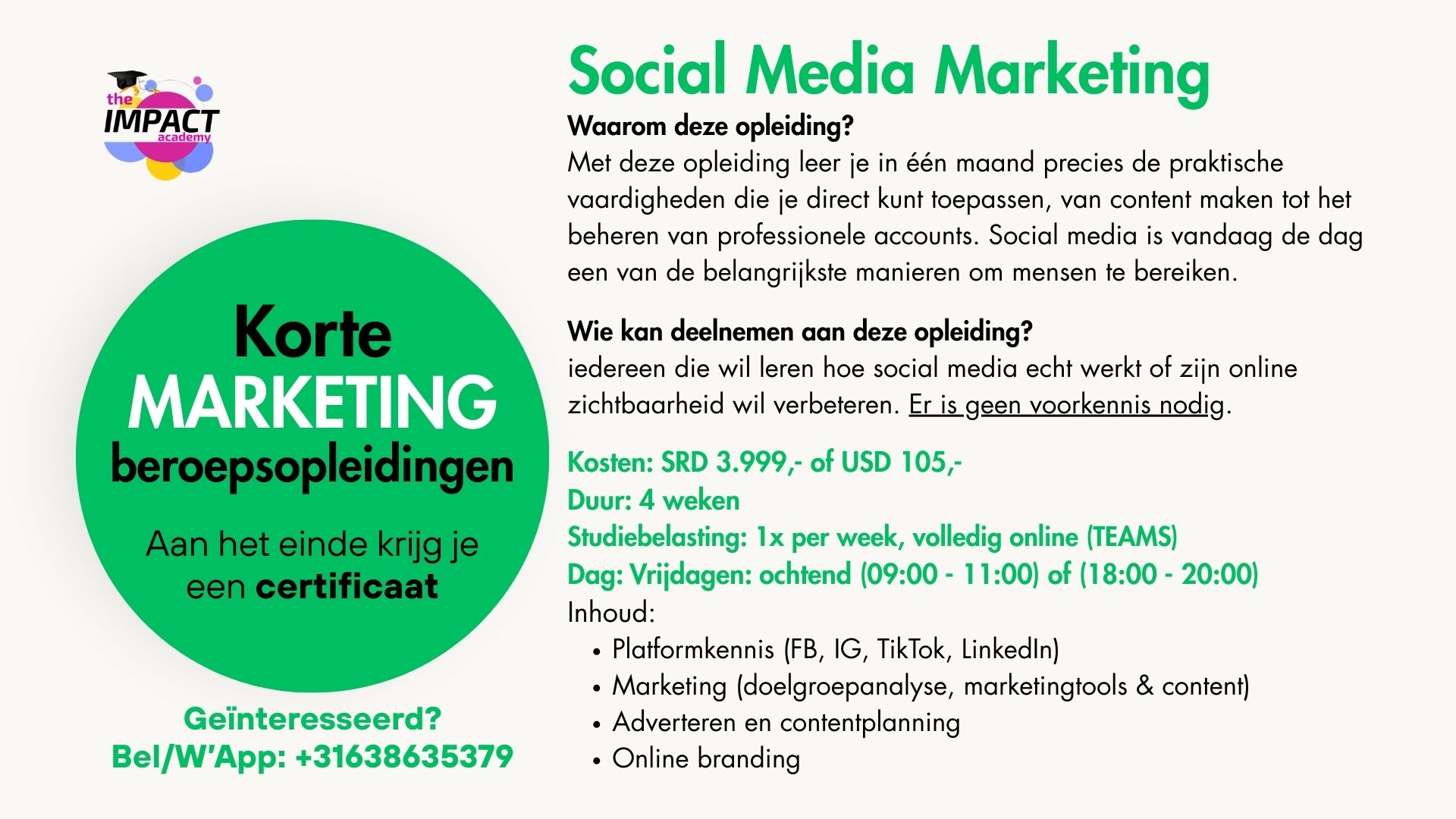 Opleiding Social Media Marketing
