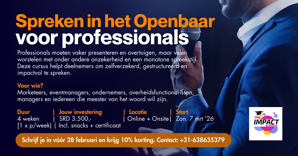Spreken in het openbaar (1)
